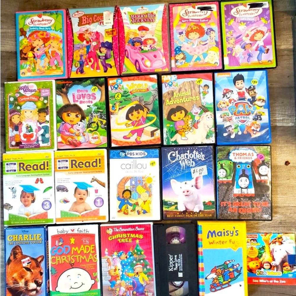 Kids Movie Lot! Strawberry Shortcake, Dora & More! Dvd